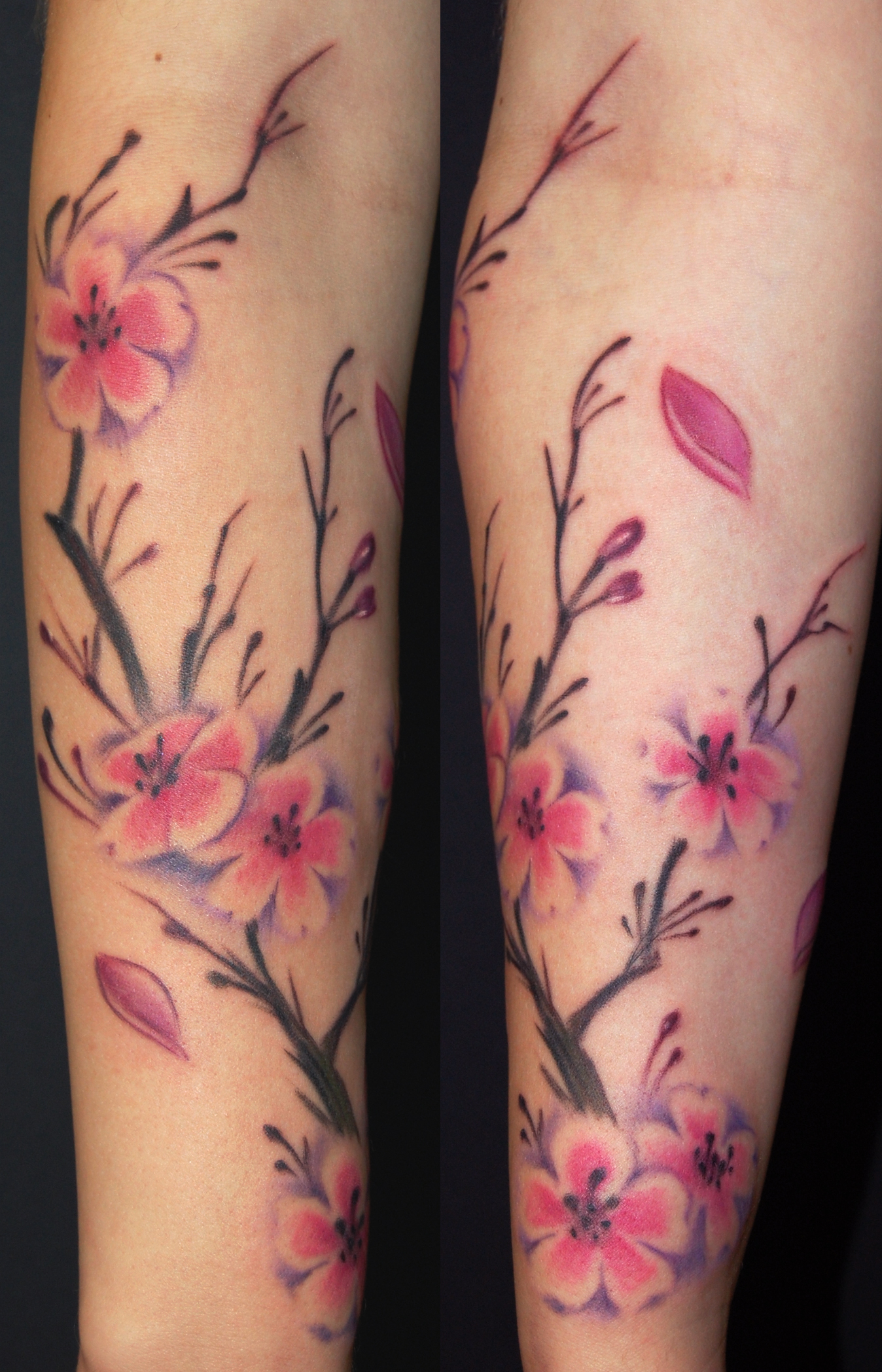 Cherry Blossom Tree by Marvin Silva Tattoos